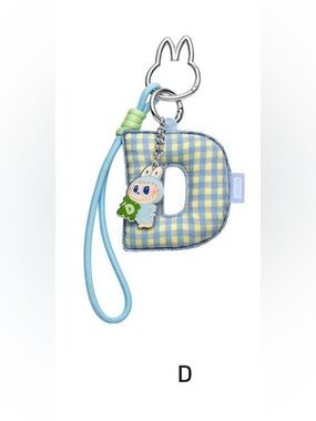 🆕SEALED box 🟥 LABUBU “Pin For Love PENDANT” 🩵Letter “D”💛 Guaranteed 🟥POP MART🟥